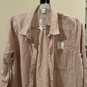 Tunic Length Button Down Shirt